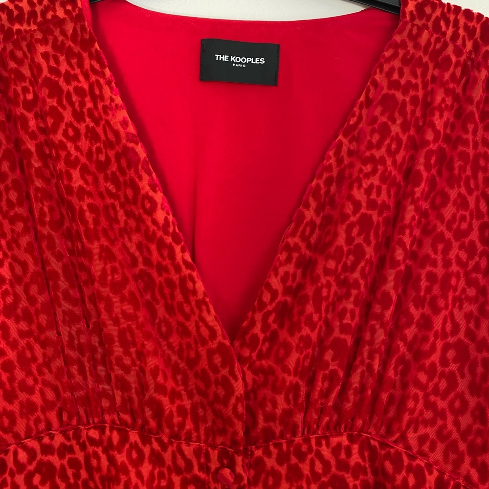 The Kooples - Red Leopard Dress